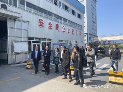 麗水市市場(chǎng)監(jiān)督管理局、浙江省皮革廠行業(yè)協(xié)會(huì)、嘉興學(xué)院及浙江省標(biāo)準(zhǔn)化研究院領(lǐng)導(dǎo)蒞臨我司指導(dǎo)工作